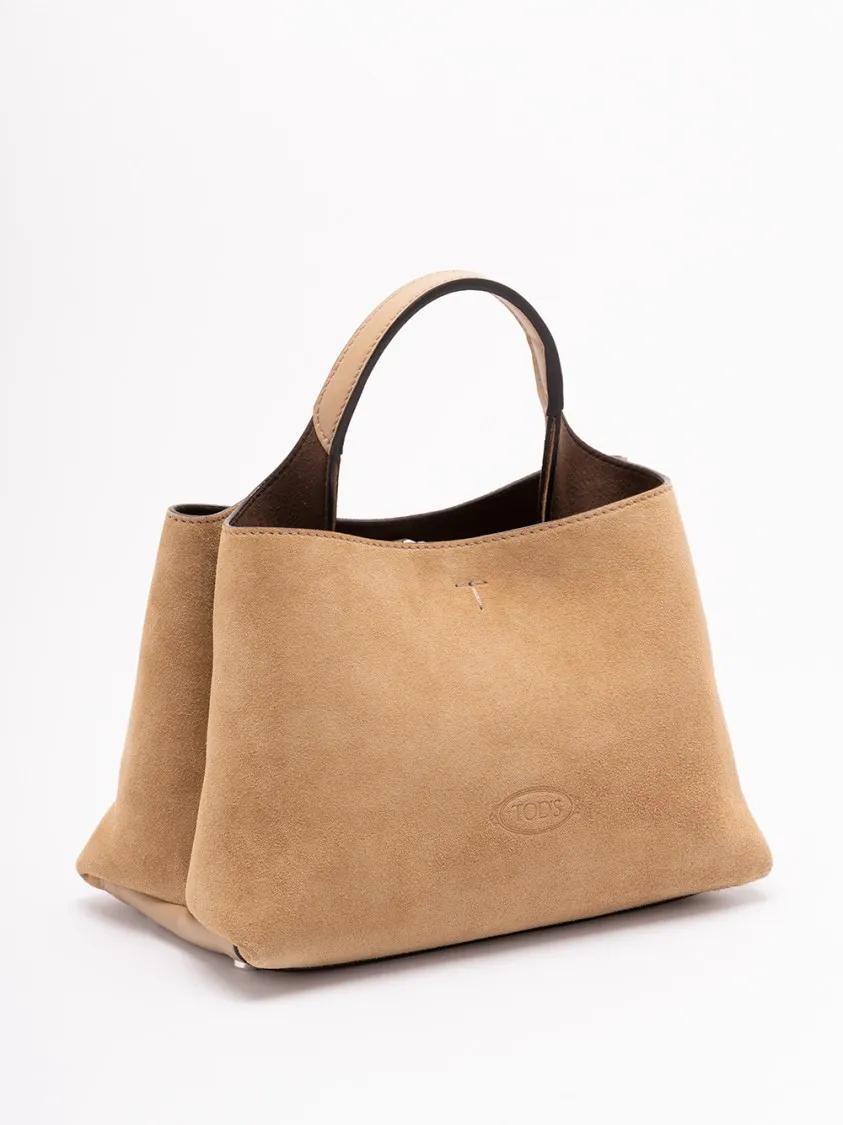 TOD'S Shoppers & Totes Micro Bag In Leather in beige