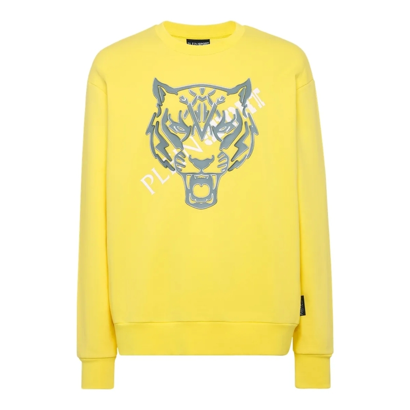 Plein Sport Top Sweatshirt Tiger gelb