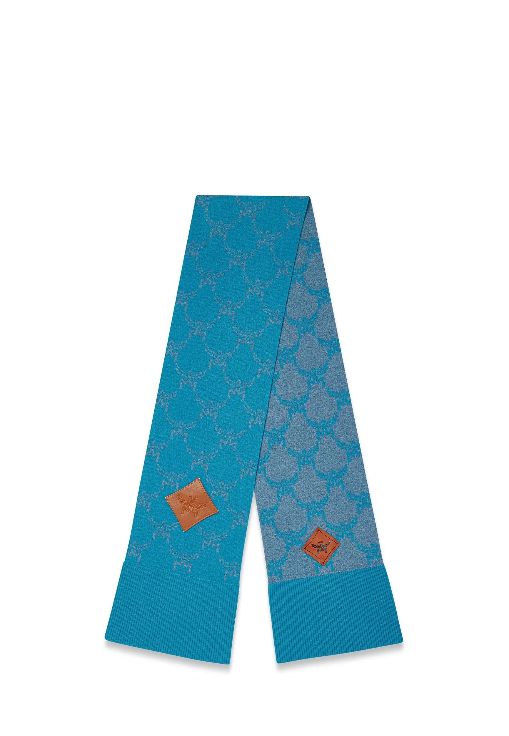 Thumbnail - MCM Tücher & Schals - Stola aus Wolle und recyceltem Kaschmir mit Lauret - Gr. unisize - in Blau - für Damen
