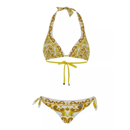 Dolce&Gabbana Bikini Tris Maiolica Yellow 