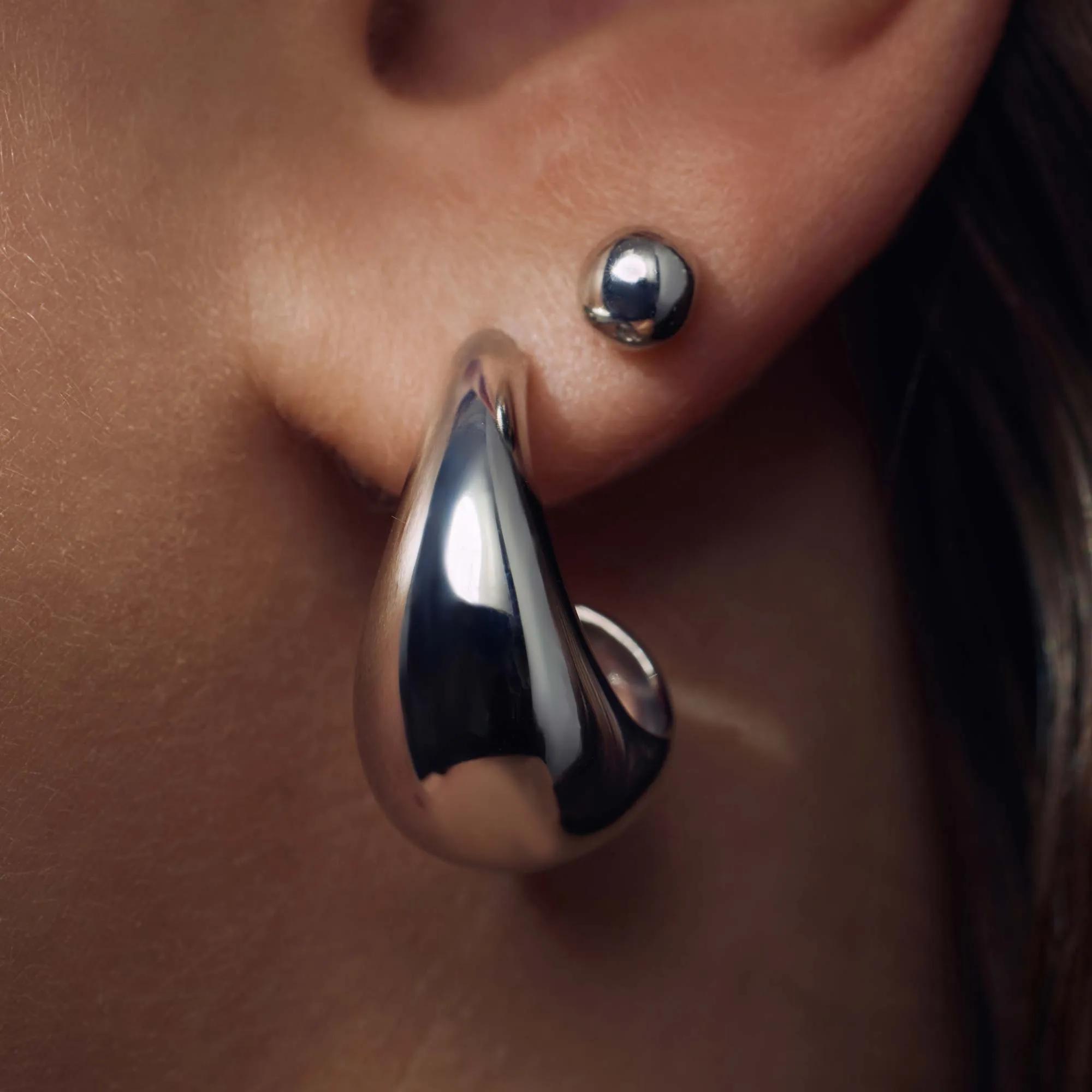 Thumbnail - Parte Di Me Ohrringe - Bibbiena Poppi Casentino 925 sterling silver hoop - Gr. unisize - in Silber - für Damen