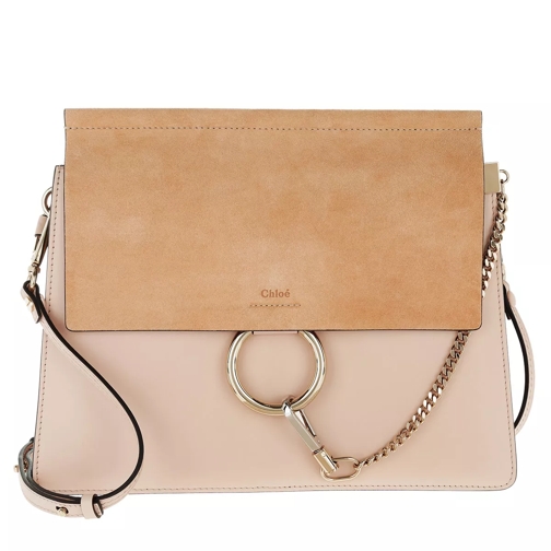 Chloé Faye Shoulder Bag Smooth Cement Pink Crossbody Bag