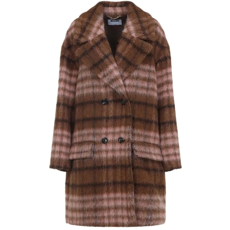 Moschino Veste de transition Coats Multi Brown braun