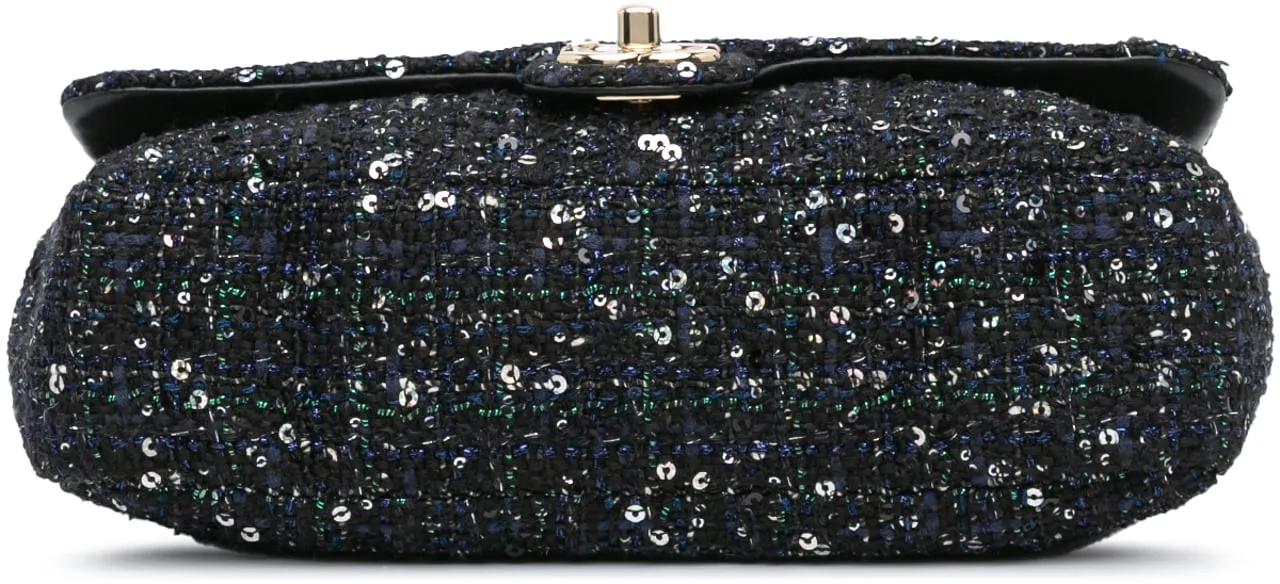 Thumbnail - Chanel Hobo Bags - 2019 Medium Tweed Pearl Handle Flap - Gr. unisize - in Blau - für Damen