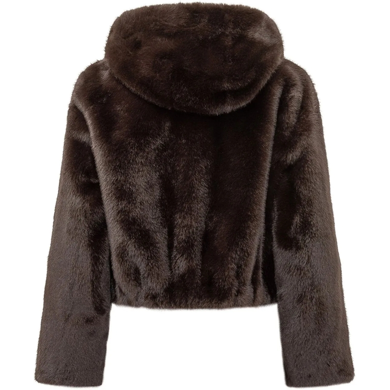 Pinko Übergangsjacke Giacca Gasteria Corta con Cappuccio braun(Image 2)