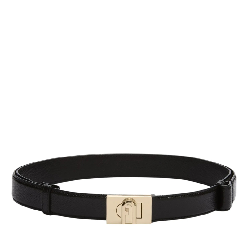 Furla Ceinture en cuir Furla 1927 Adjustable Belt H.3 Nero