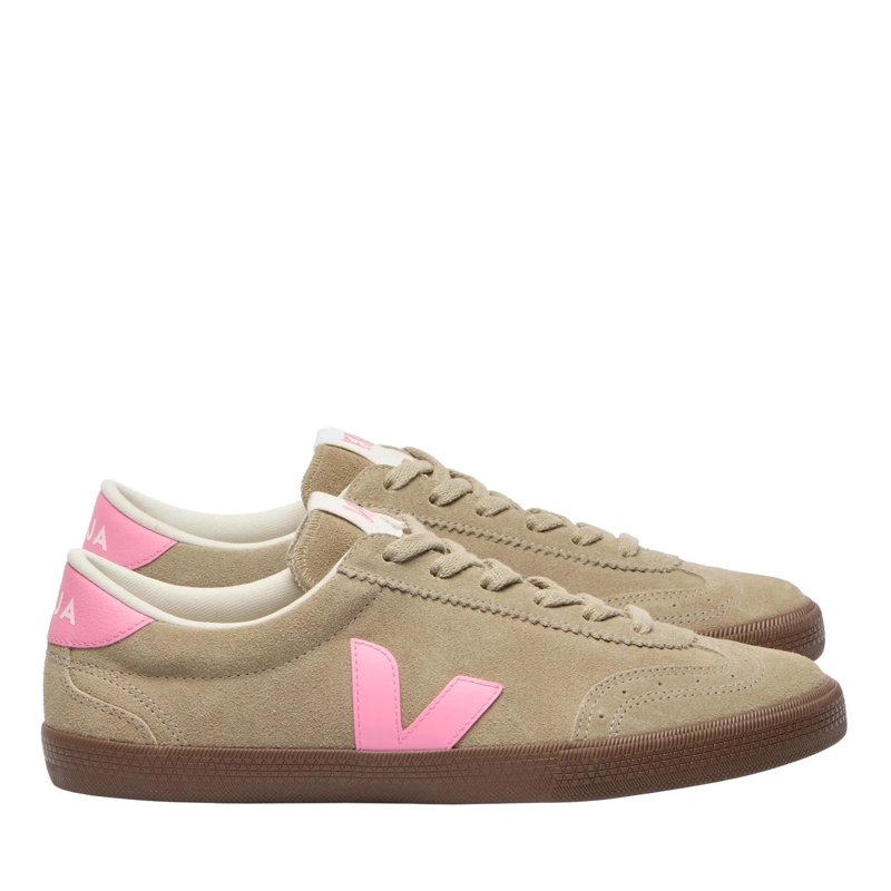 Veja Low-Top-Sneaker Volley Suede Taupe Malibu Bark