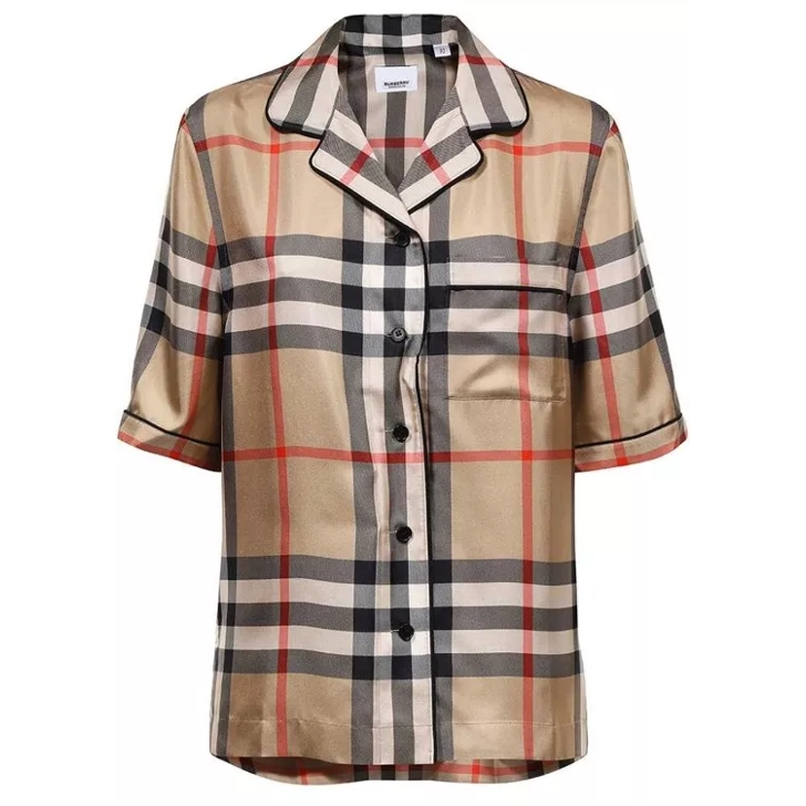 Brown cheap burberry shirt