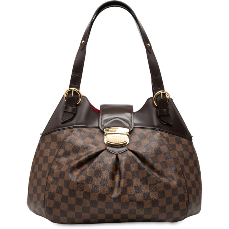 Louis Vuitton Schultertasche Damier Ebene Sistina GM braun