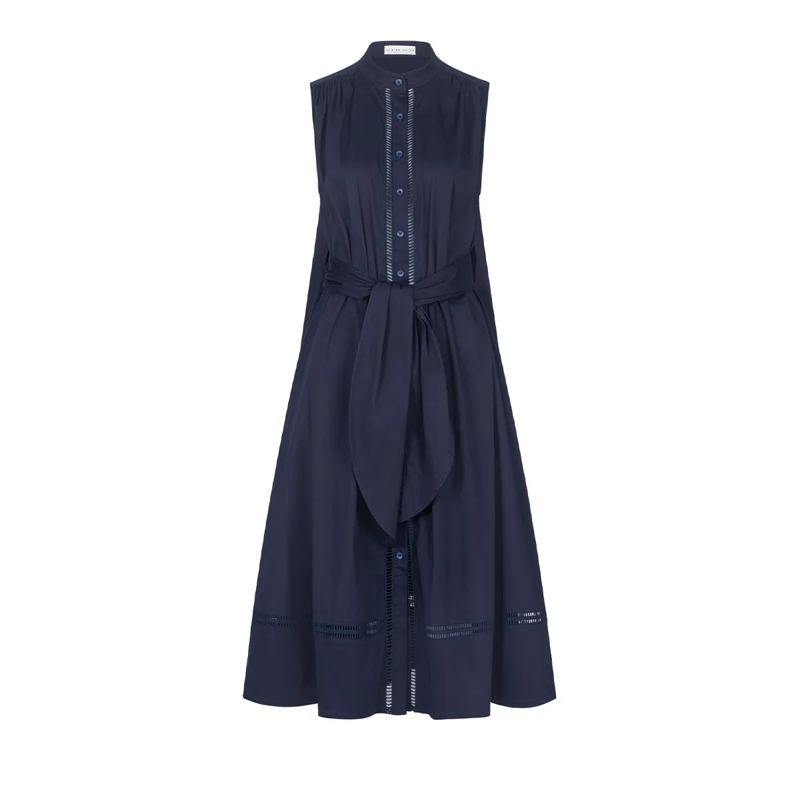 Claire Luise Midikleid Kleid blau