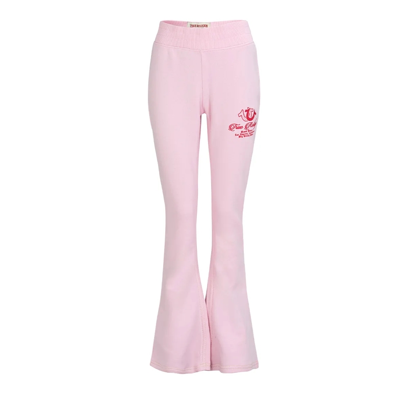 True Religion Jogginghose Flare Sweatpants rosa