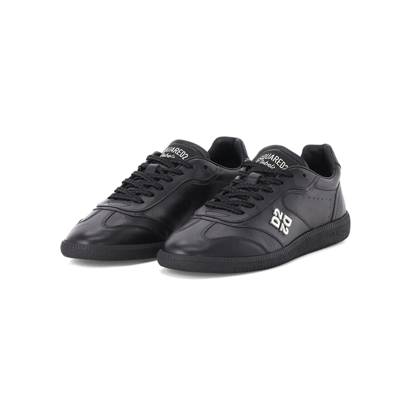 Dsquared2 Schnürschuhe Sneaker Rebels aus Leder schwarz