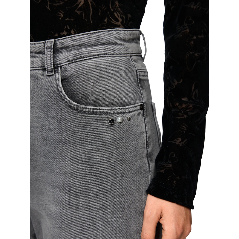 Marc Cain Taps toelopende Jeans Jeans FEURA grey(Image 4)