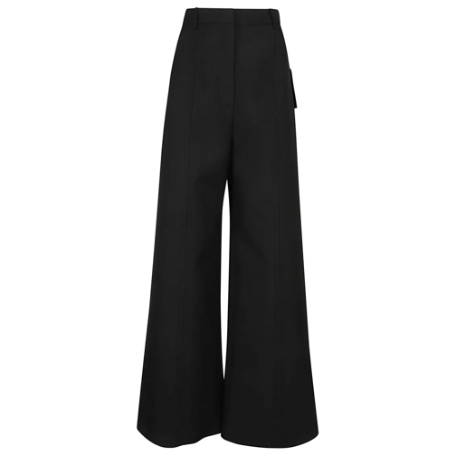 Valentino  Double Compact Drill Trousers Black