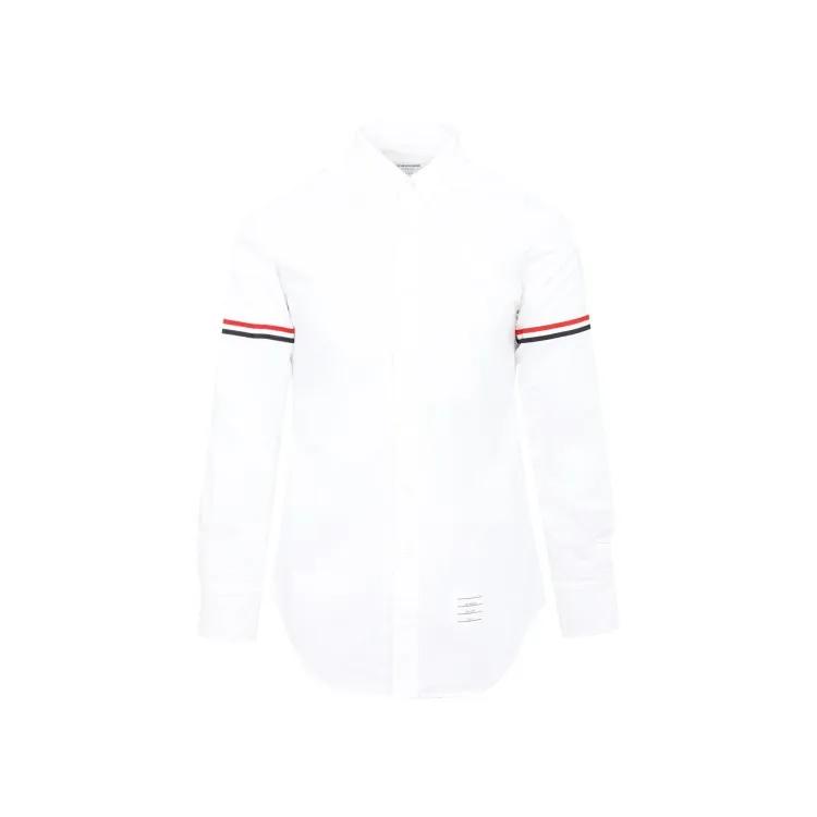 Thom Browne - Grosgrain Arm Band Oxford Shirt - Größe 5 - weiß