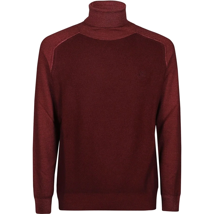 【送料&関税込】Etro Raglan Sleeves Turtle Neck Sweater Etro Raglan Sleeves Turtle Neck Sweater Red rot
