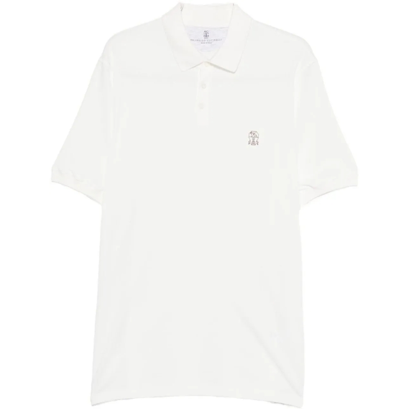 Brunello Cucinelli Polohemd T-Shirts And Polos White weiß