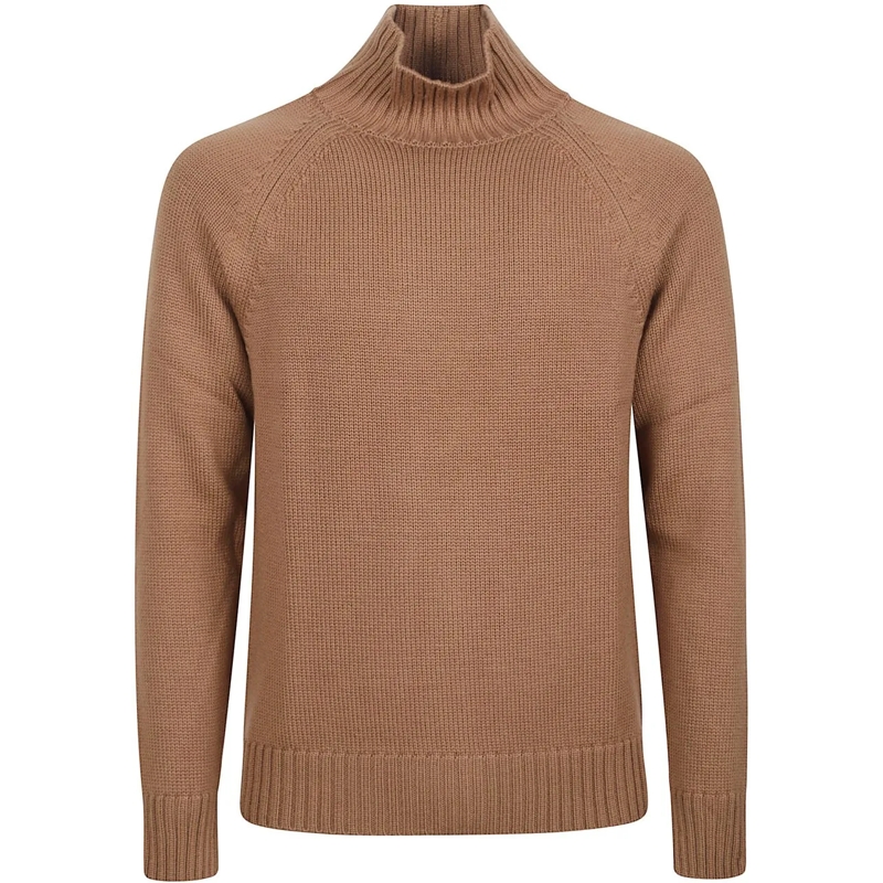 Eleventy  Turtle Neck Sweater Brown braun