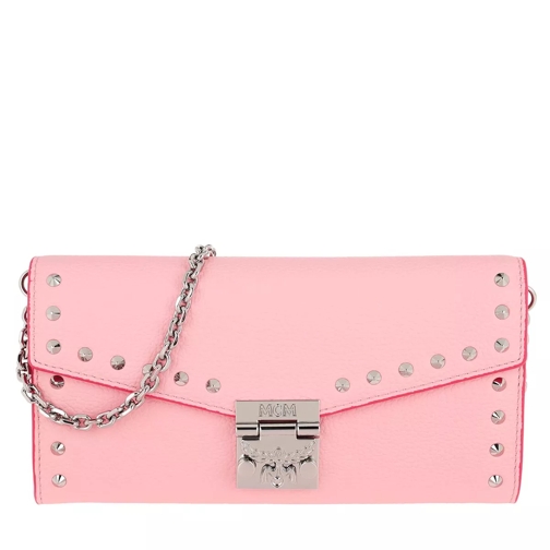 MCM Large Wallet W Quartz Pink Wallet On A Chain