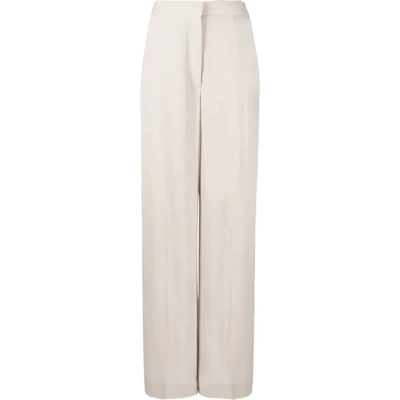 Fabiana Filippi Broek Wide-Leg Trousers With Tailored Fit White