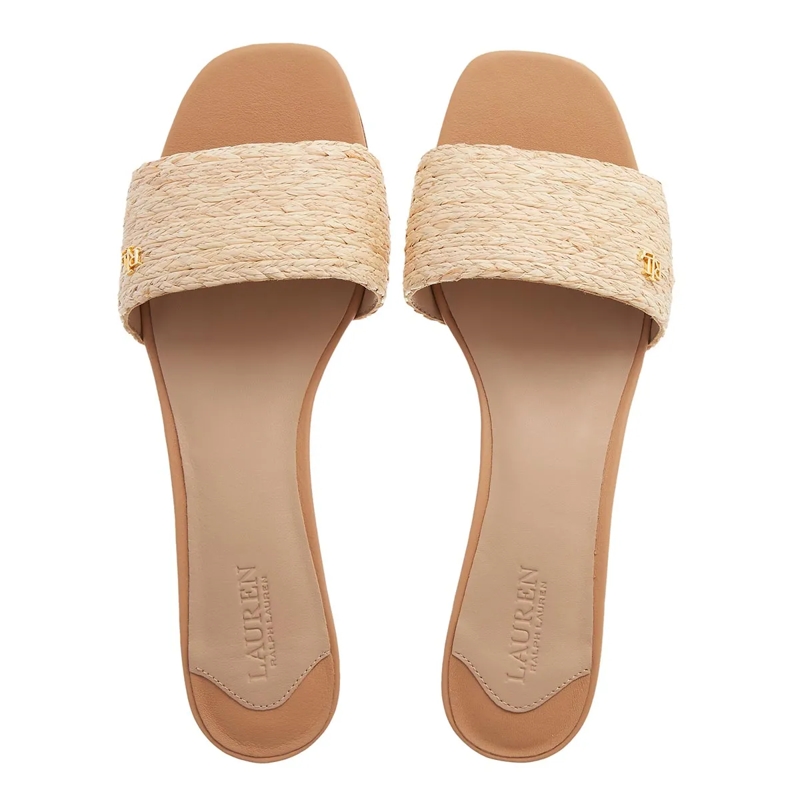 Lauren Ralph Lauren Sandalen Fay Sandals Flat Sandal Natural(Image 6)