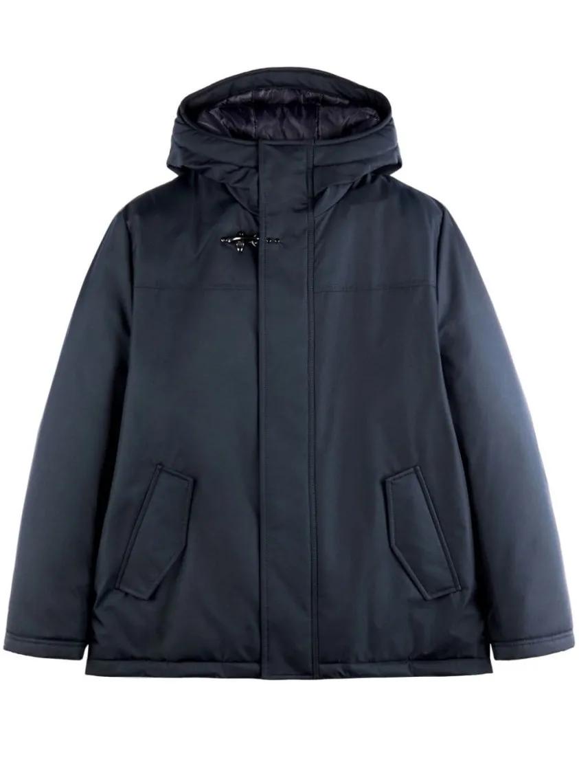 Thumbnail - Fay - Blue Double Front Caban Jacket - Größe XXL - blau