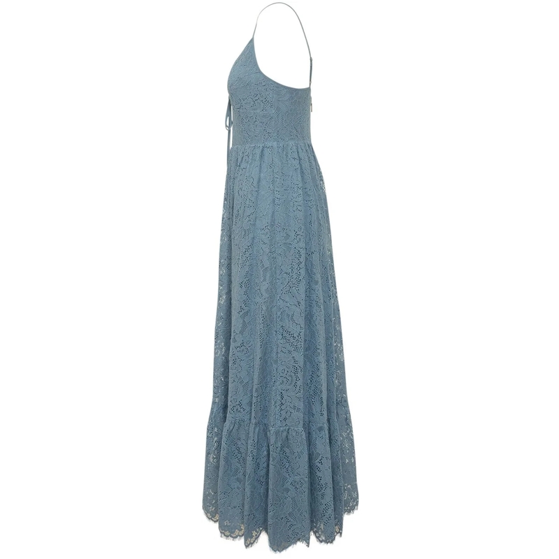 MICHAEL Michael Kors Maxikleid Abito Maxi in Pizzo con Scollo a V blau(Image 3)