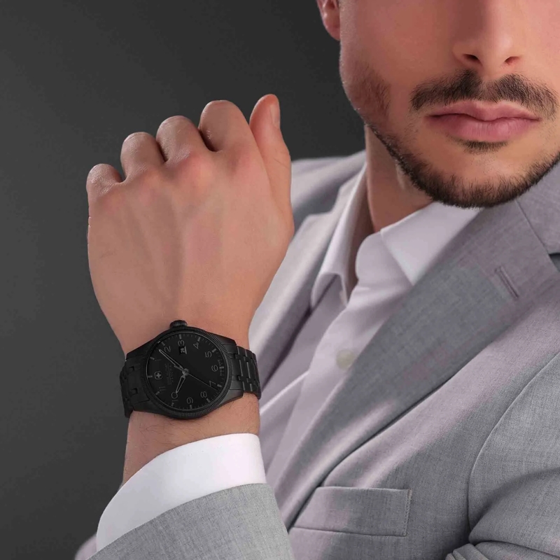 Swiss Military Hanowa Automatikuhr Quarzuhr Thunderbolt schwarz(Image 5)