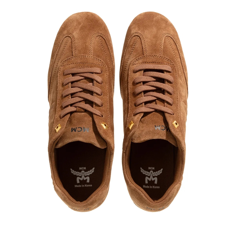 MCM Low-Top-Sneaker W Federlite Lthr Boxer Lt C9 Mocha Bisque Suede(Image 6)