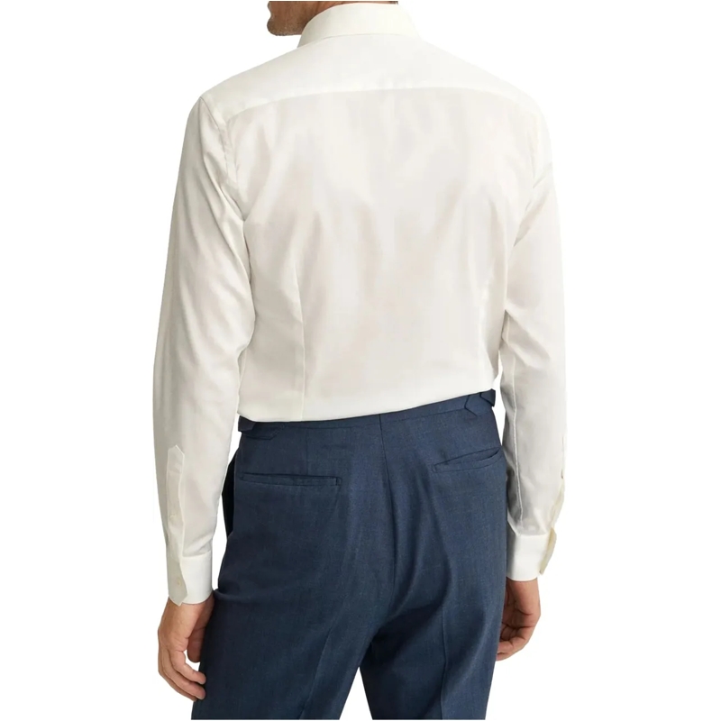 Eton  Eton Solid Signature Twill Shirt Lange Mouw Overhe weiß(Image 4)