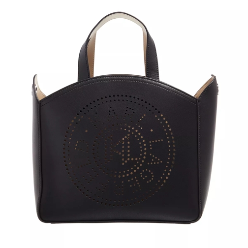 Karl Lagerfeld Circle Small Tote Perforated Black Tote