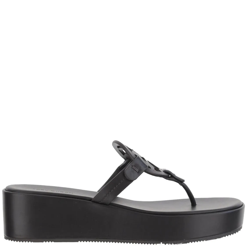 Tory Burch Sandalen Miller Wedge Sandals Black