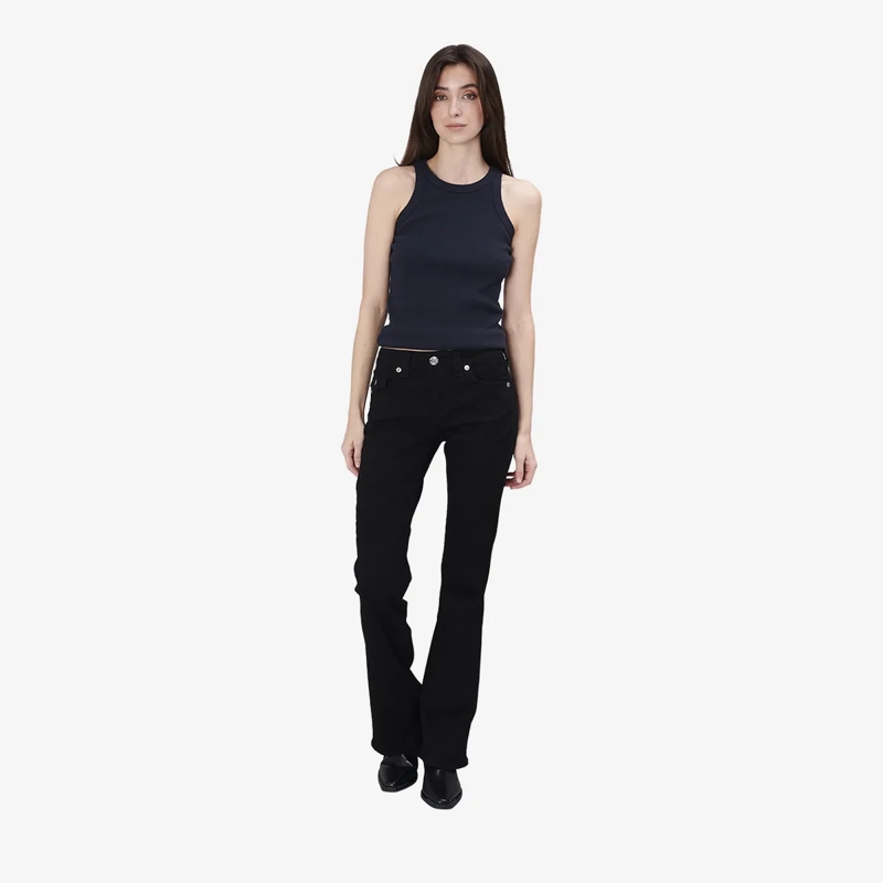True Religion Jeans - Modell: Joey- Mid Rise- Schwarze Jeans- Mitte schwarz(Image 2)