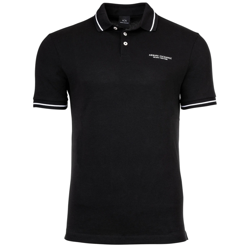 Armani Exchange Polohemd Armani Exchange A|X ARMANI EXCHANGE Herren Poloshi schwarz