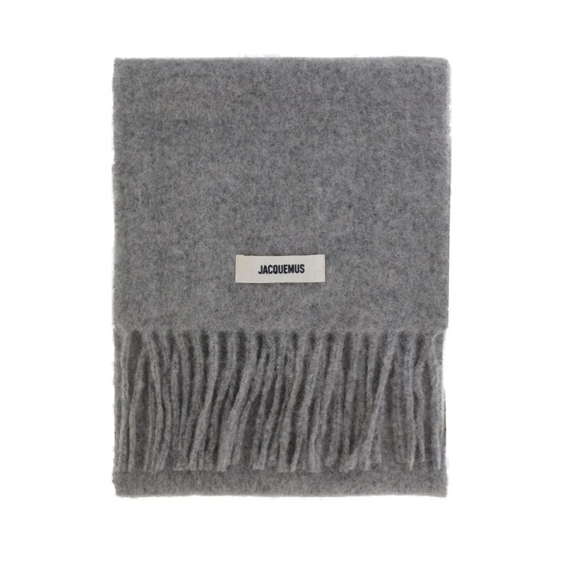 Jacquemus Écharpe légère The House Scarf Grey