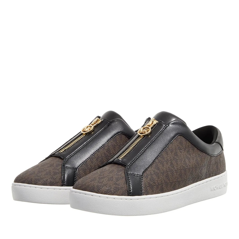 MICHAEL Michael Kors Low-Top-Sneaker Keaton Zip Slip On Brown