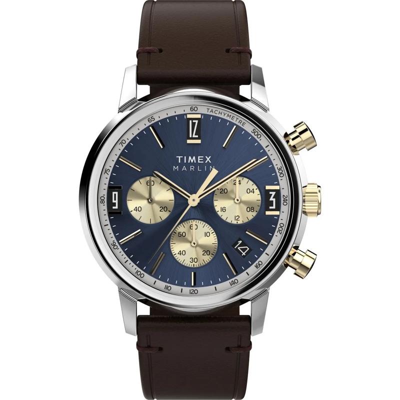 Timex Automatikuhr Quarz-Analoguhr Marlin® Quartz Chronograph braun