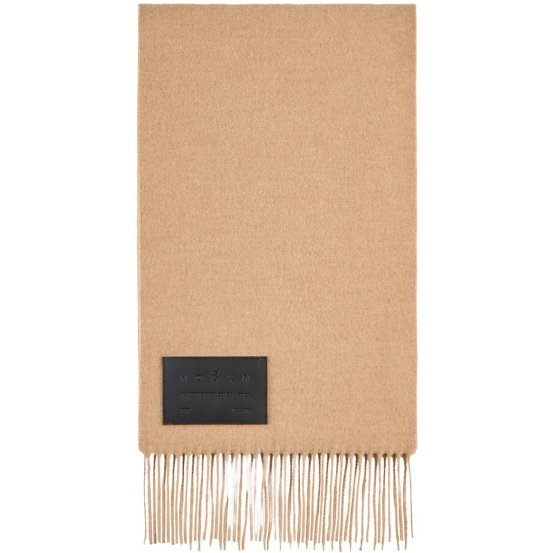 Hogan Écharpe en laine Scarfs Camel beige