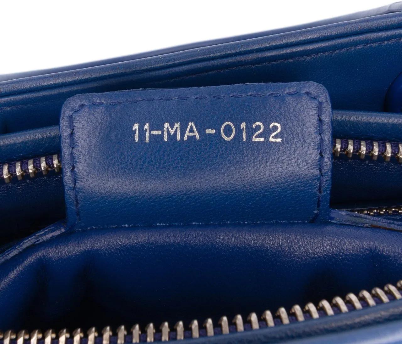 Thumbnail - Christian Dior Hobo Bags - Medium Denim Ombre Lady Dior - Gr. unisize - in Blau - für Damen