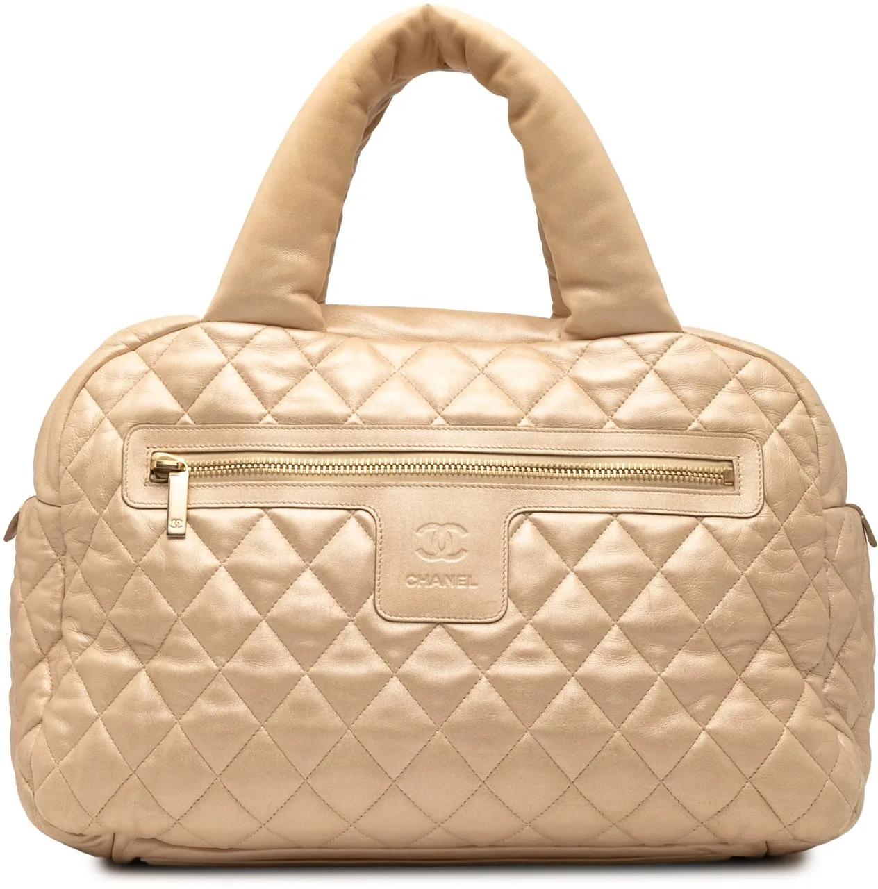 Chanel Crossbody Bags - Quilted Lambskin Coco Cocoon Bowler Bag - Gr. unisize - in Braun - für Damen