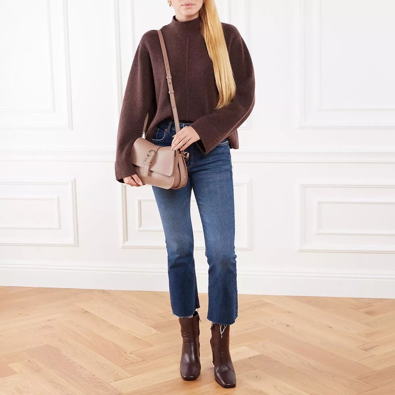 Furla Crossbody Bag Furla Flow M Top Handle Greige(Image 3)