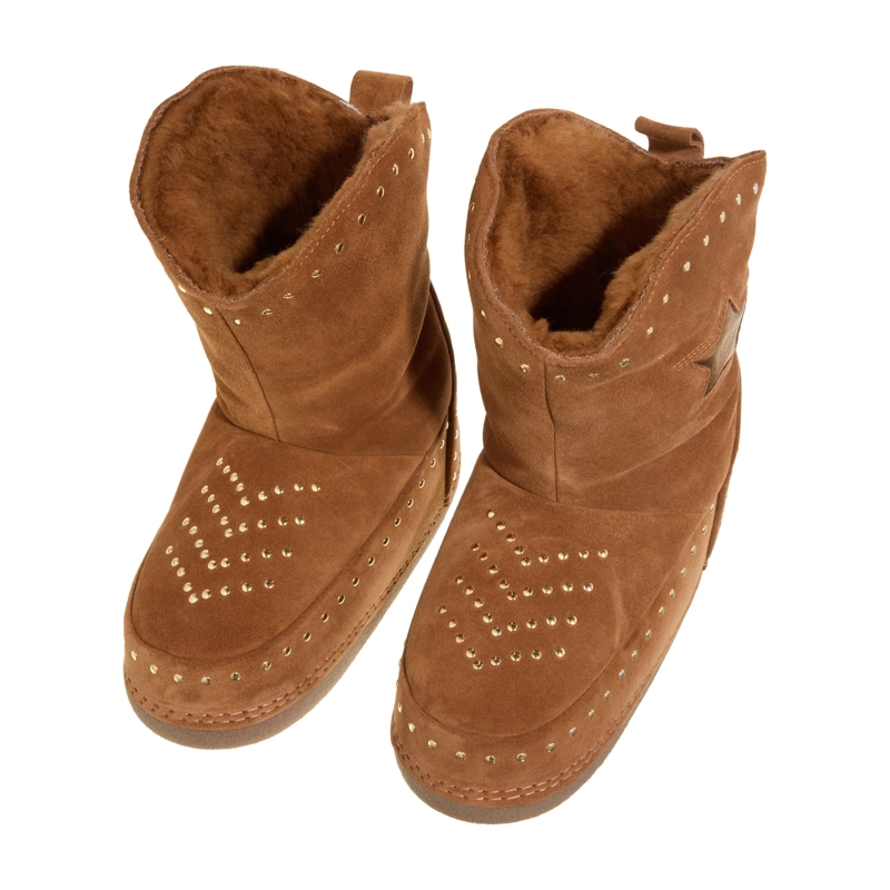 INUIKII Winterboots Cowboy Studs Brown(Image 5)