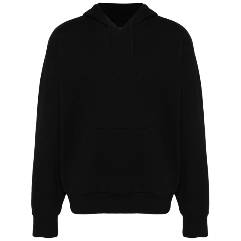 Givenchy  Embroidered Black Cotton Jersey Hoodie Black
