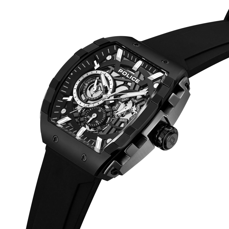 Police Automatikuhr Quarzuhr Flash schwarz(Image 2)