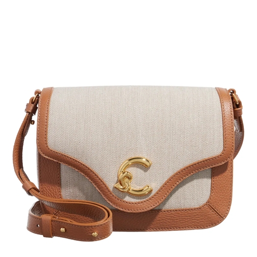 Coccinelle Crossbody Bag Coccinelle C-Me Canvas Natural/Cuir