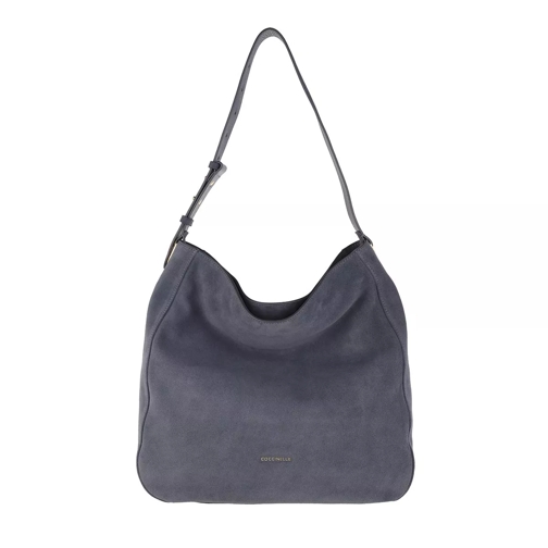 Coccinelle Handbag Suede Leather Ash Grey Hobo Bag