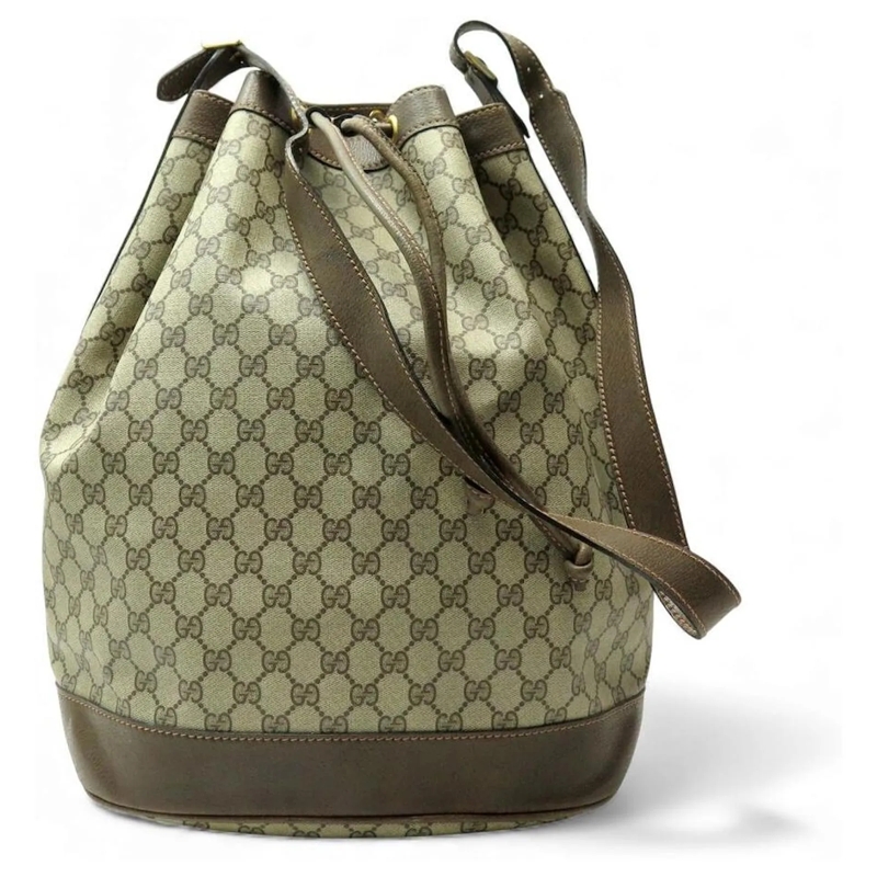 Gucci Bucket Bag VINTAGE GUCCI GM SUPREME GG CANVAS EIMER TASCHE beige