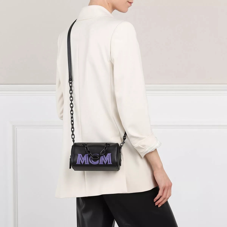 Mcm Leather Chain-linked Crossbody Bag