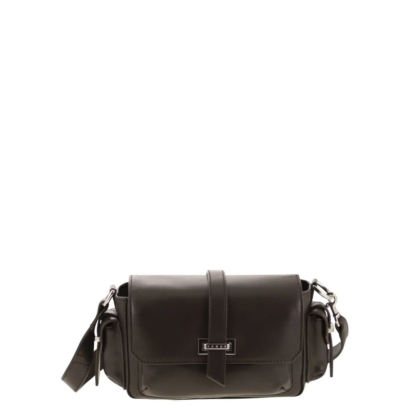 Hogan Schultertasche Small Leather Flap Bag Brown