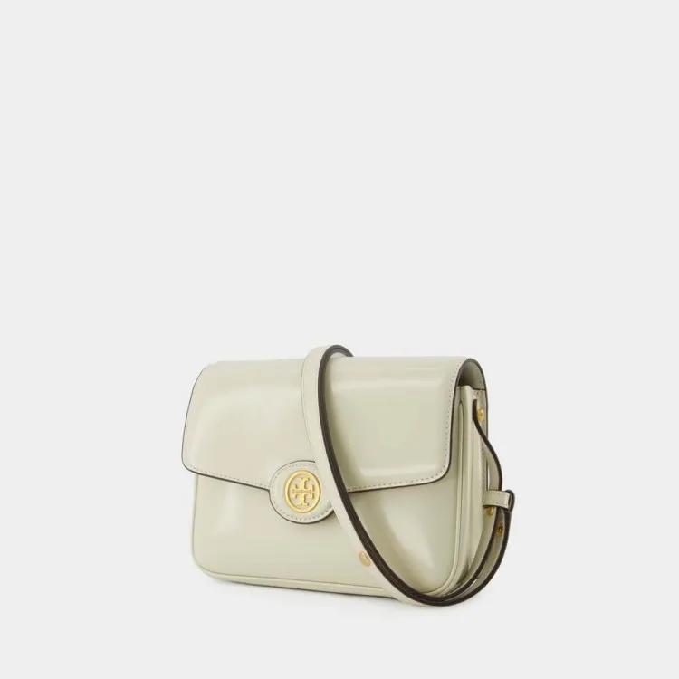 Thumbnail - Tory Burch Crossbody Bags - Robinson Spazzolato Convertible Shoulder Bag - Gr. unisize - in Beige - für Damen